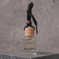 VERVE Accord luxury car perfume hanging bottle on dark stone plinth